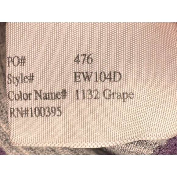 Nat Nast Sweater Men's XXL Purple Quarter Zip Snap Leather Pull Cotton‎ Blend - Picture 9 of 11